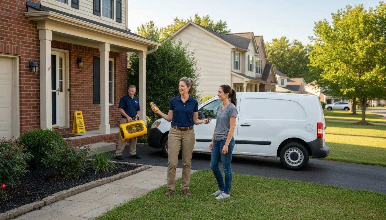 Residential water damage restoration in Duffield, VA